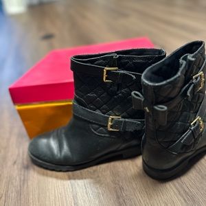 Kate Spade Black “Samara” Booties (Size: 9.5)